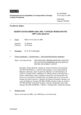 Journal of the 609th Special Plenary Meeting of the Permanent Council (es)