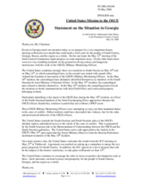 Statement by the Delegation of the United States of America on the situation in Georgia