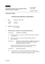 Journal of the 483rd Plenary Meeting of the Forum for Security Co-operation