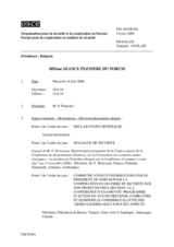 Journal of the 485th Plenary Meeting of the Forum for Security Co-operation (fr)