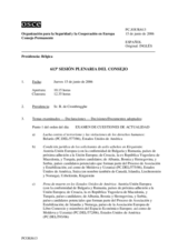 Journal of the 613th Plenary Meeting of the Permanent Council (es)