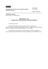 Permanent Council Decision No. 726
