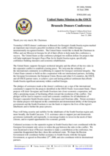 Statement by the Delegation of the United States of America on the Brussels Donors Conference