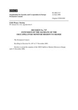 Permanent Council Decision No. 727