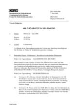 Journal of the 484th Plenary Meeting of the Forum for Security Co-operation (de)