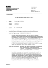 Journal of the 618th Plenary Meeting of the Permanent Council (de)