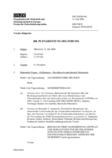 Journal of the 488th Plenary Meeting of the Forum for Security Co-operation (de)