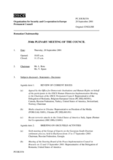 Journal of the 354th Plenary Meeting of the Permanent Council