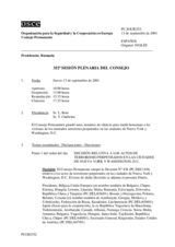 Journal of the 352nd Plenary Meeting of the Permanent Council (es)