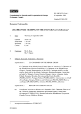 Journal of the 351st Plenary Meeting of the Permanent Council/Corrected reissue