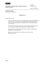 Permanent Council Decision No. 5