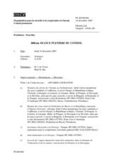 Journal of the 488th Plenary Meeting of the Permanent Council (fr)