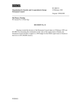 Permanent Council Decision No. 21