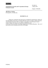 Permanent Council Decision No. 24