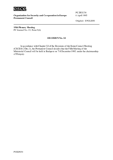 Permanent Council Decision No. 34