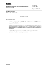 Permanent Council Decision No. 36