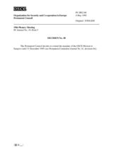 Permanent Council Decision No. 40