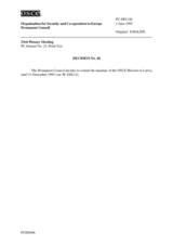 Permanent Council Decision No. 46