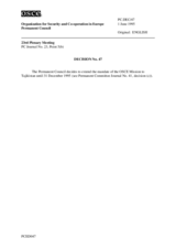 Permanent Council Decision No. 47