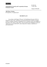 Permanent Council Decision No. 50