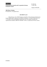 Permanent Council Decision No. 60