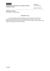 Permanent Council Decision No. 68