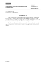 Permanent Council Decision No. 75