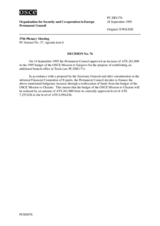 Permanent Council Decision No. 76