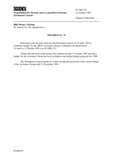 Permanent Council Decision No. 79