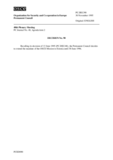 Permanent Council Decision No. 90