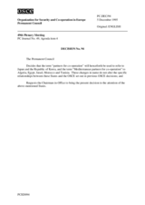 Permanent Council Decision No. 94