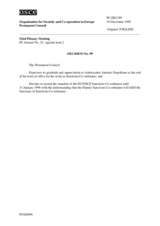Permanent Council Decision No. 99
