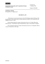 Permanent Council Decision No. 102