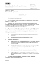 Permanent Council Decision No. 104