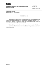 Permanent Council Decision No. 162