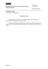 Permanent Council Decision No. 130