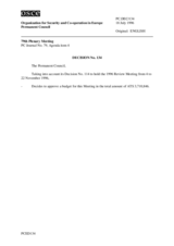 Permanent Council Decision No. 134