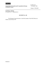 Permanent Council Decision No. 140