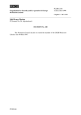Permanent Council Decision No. 148