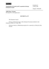 Permanent Council Decision No. 227