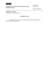 Permanent Council Decision No. 238