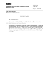 Permanent Council Decision No. 240