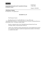 Permanent Council Decision No. 247