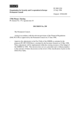 Permanent Council Decision No. 250