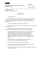 Permanent Council Decision No. 257
