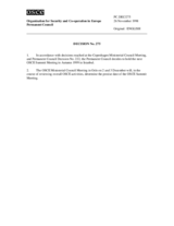 Permanent Council Decision No. 275