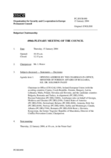 Journal of the 490th Plenary Meeting of the Permanent Council