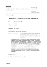 Journal of the 490th Plenary Meeting of the Permanent Council (fr)