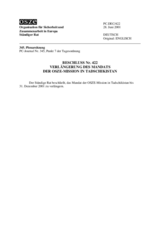 Permanent Council Decision No. 422 (de)