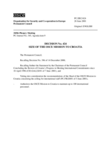 Permanent Council Decision No. 424